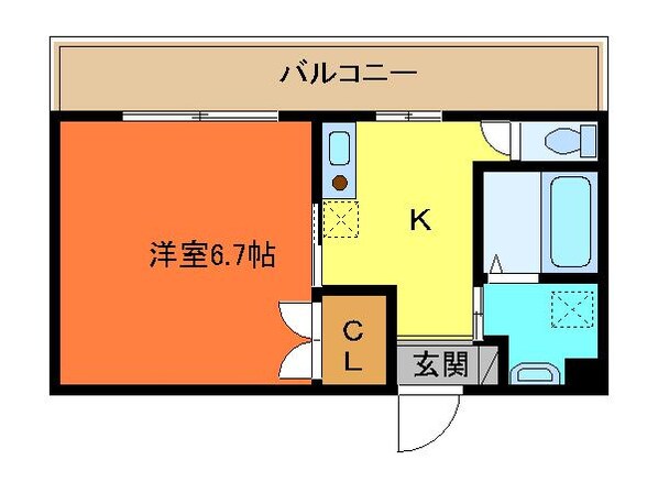 トレセリア暁町の物件間取画像